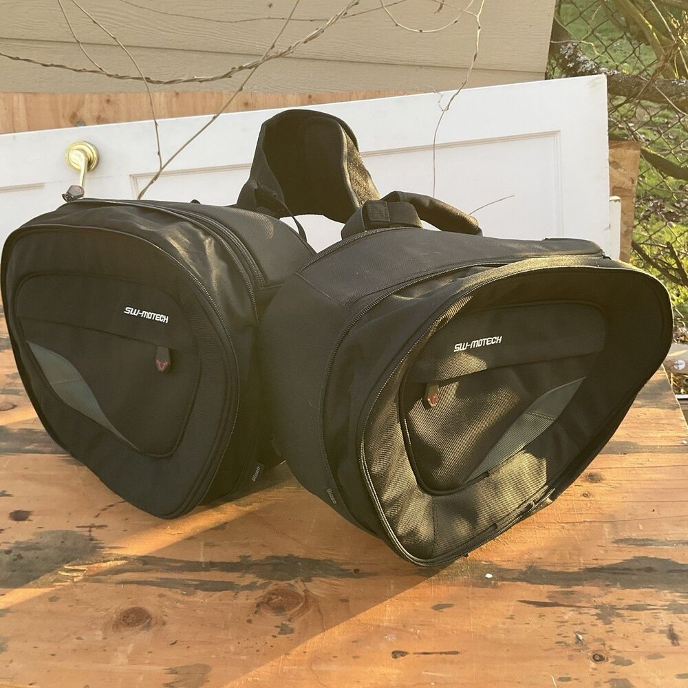 SW-Motech Blaze Motorcycle Motorbike Connection Saddlebag Set Black